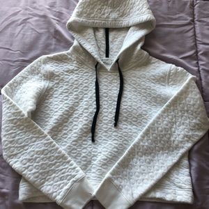 Aeropostale white crop top hoodie
